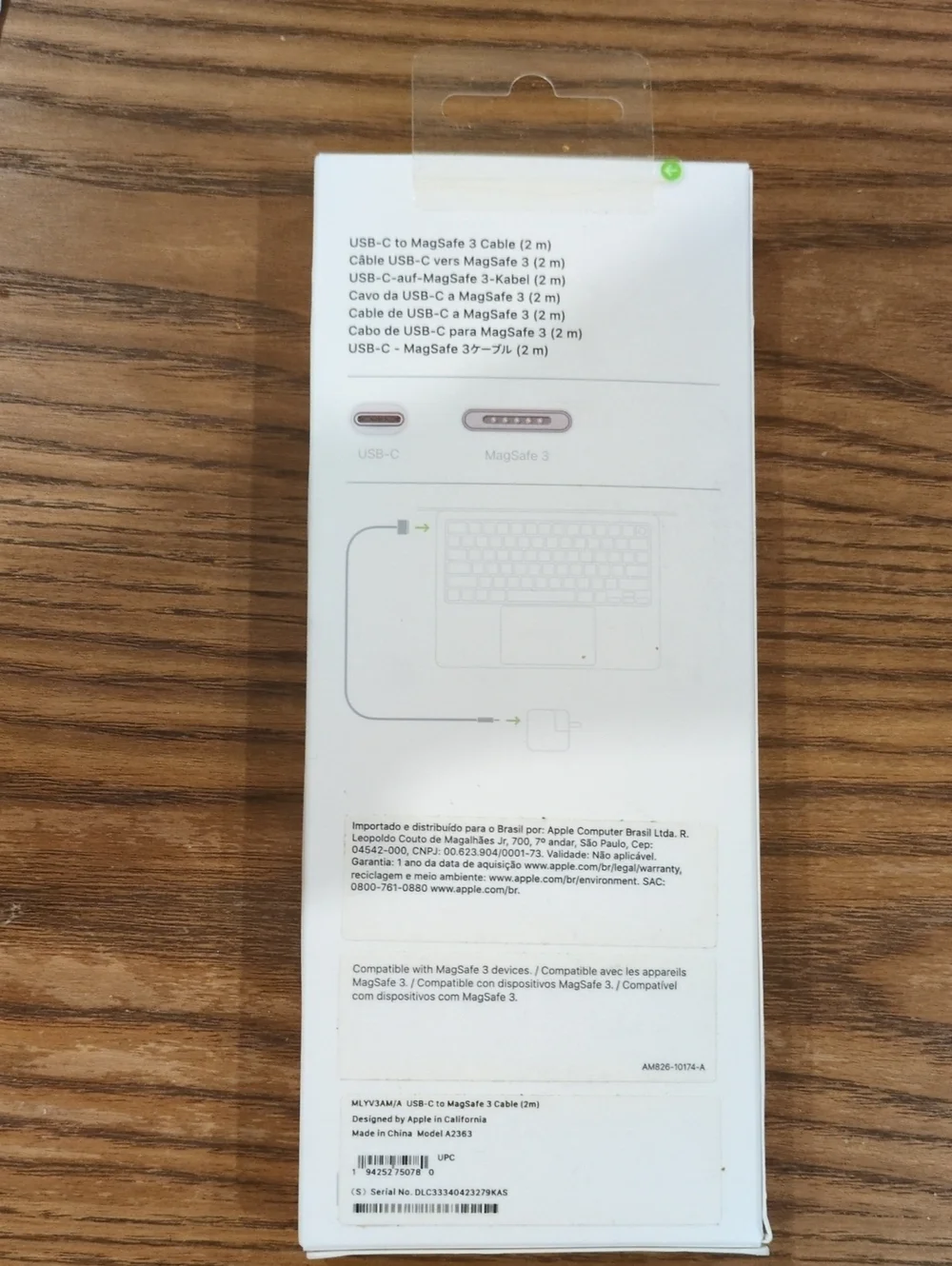 Apple USB-C to MagSafe 3 Cable (2m), Silver